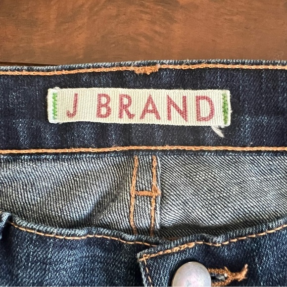 ANTHROPOLOGIE J Brand Denim Low Rise Pencil Leg Jeans Distressed Size 30 - Picture 8 of 12